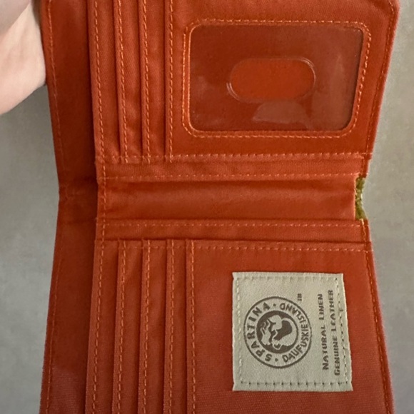 Spartina Anchor Canvas Wallet with Navy Pattern - Picture 3 of 4